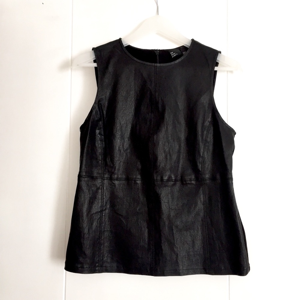 EILEEN FISHER / Fisher project leather shirt
